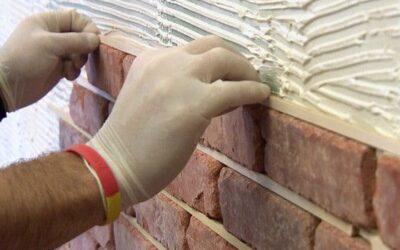 How to glue or apply a decorative precast stone?